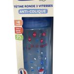 Biberon Dodie 330 ml Tétine Ronde Anti-Colique Débit 3 Rapide +6 mois